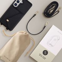 Selencia Sera Phone Case with Cord and Envelope Card Holder Samsung Galaxy S26 - Black