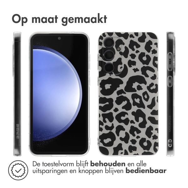 imoshion Design hoesje Samsung Galaxy S23 FE - Leopard Transparent