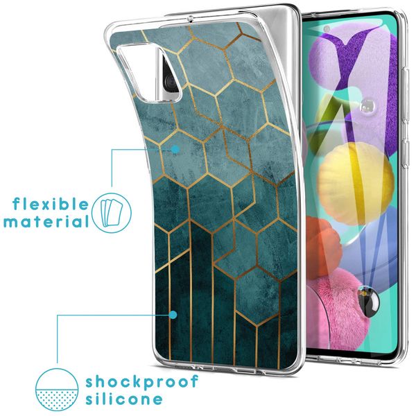 imoshion Design hoesje Samsung Galaxy A51 - Patroon - Groen