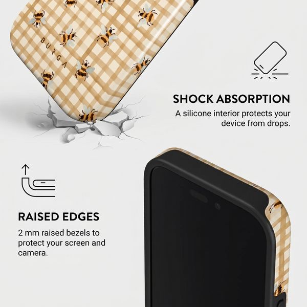 Burga Tough Back Cover with MagSafe Apple iPhone 16 - Honeycomb