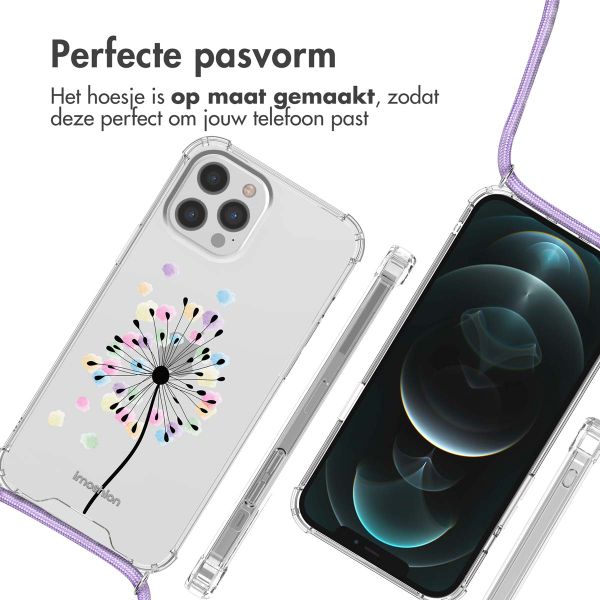 imoshion Design hoesje met koord Apple iPhone 12 Pro Max - Sandstone Dandelion