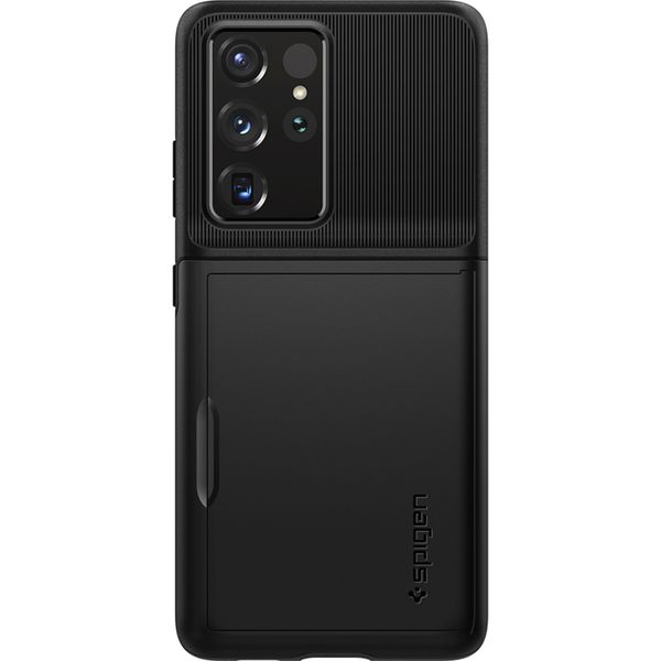 Spigen Slim Armor CS Backcover Samsung Galaxy S21 Ultra - Zwart