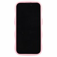 Holdit Wavy Case Apple iPhone 12 (Pro) - Transparent / Pink