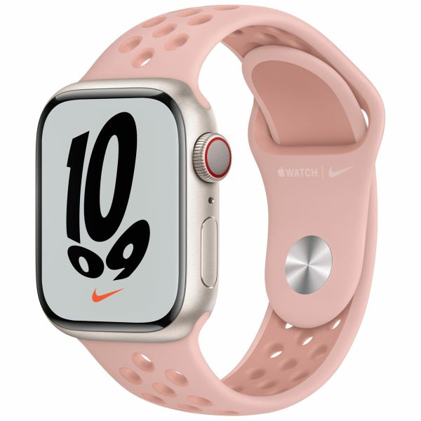 Apple Nike Sport Band Apple Watch Series 1-9 / SE - 38/40/41 mm / Series 10 - 42 mm - Pink Oxford/Rose Whisper