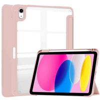 imoshion Trifold Hard Case Book Cover Apple iPad 11 (2025) 11 inch A16 / iPad 10 (2022) 10.9 inch - Pink