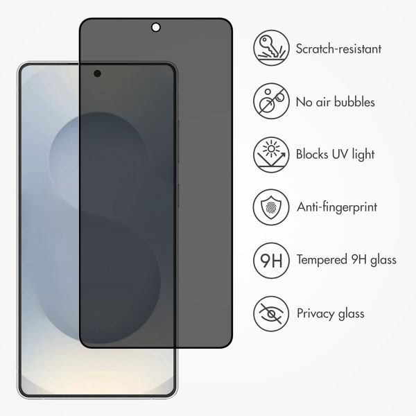 Accezz Tempered Glass Privacy Screenprotector Samsung Galaxy S25 Edge