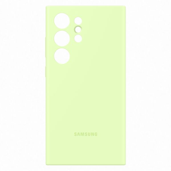 Samsung Originele Silicone Backcover Samsung Galaxy S24 Ultra - Light Green