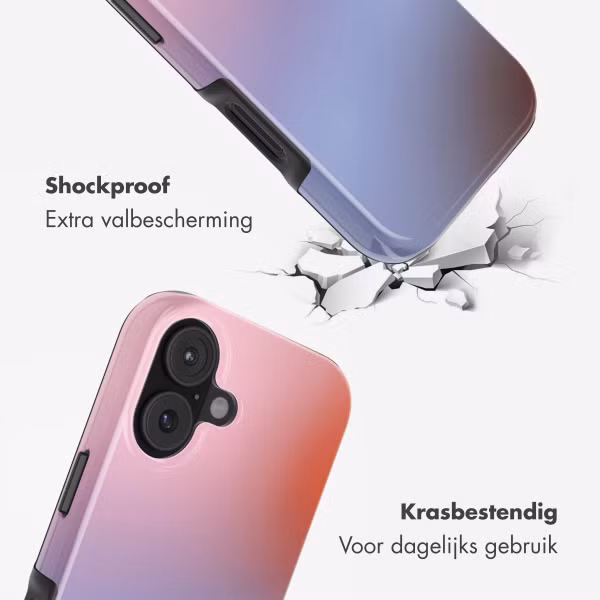 Selencia Vivid Backcover met MagSafe Apple iPhone 17 - Gradient Soft Blush