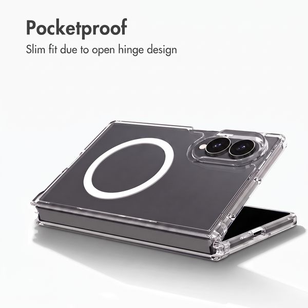 Accezz Xtreme Impact Back Cover with MagSafe Samsung Galaxy Z Fold 8 - Transparent