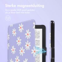 imoshion Design Slim Hard Case Bookcase Kobo Clara 2E / Tolino Shine 4 - Flowers Distance