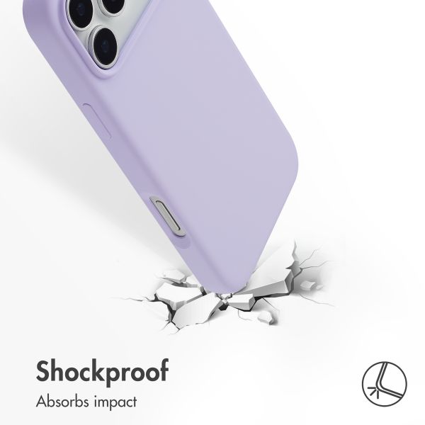 Accezz Liquid Silicone Back Cover with MagSafe Apple iPhone 17 Pro Max - Purple