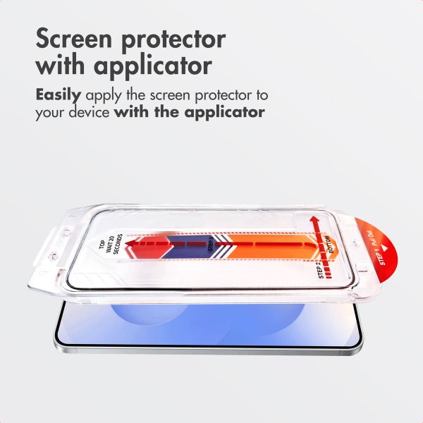 Accezz Tempered Glass Screen Protector + Applicator Samsung Galaxy S25 / S24