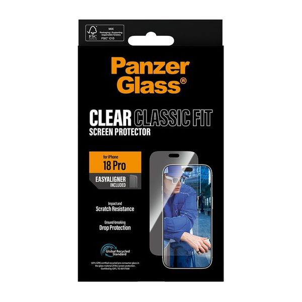 PanzerGlass Anti-Bacterial Screenprotector Apple iPhone 18 Pro