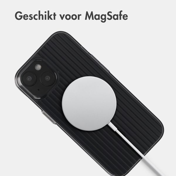 Accezz Lite Backcover met MagSafe | Fluted | Apple iPhone 15 - Zwart