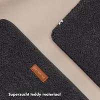 Selencia Teddy Laptop hoes 13-14 inch - Laptopsleeve - Black