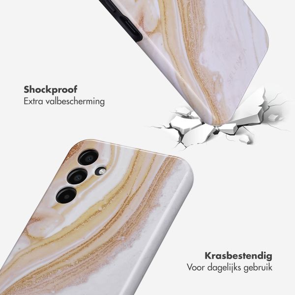 Selencia Vivid Tough Backcover Samsung Galaxy A15 (5G/4G) - Chic Marble Gold