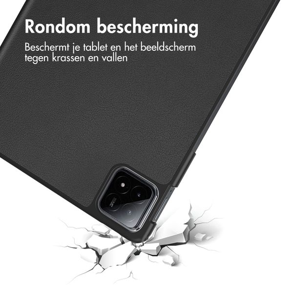 imoshion Trifold Bookcase Xiaomi Pad 6S Pro 12.4 - Zwart