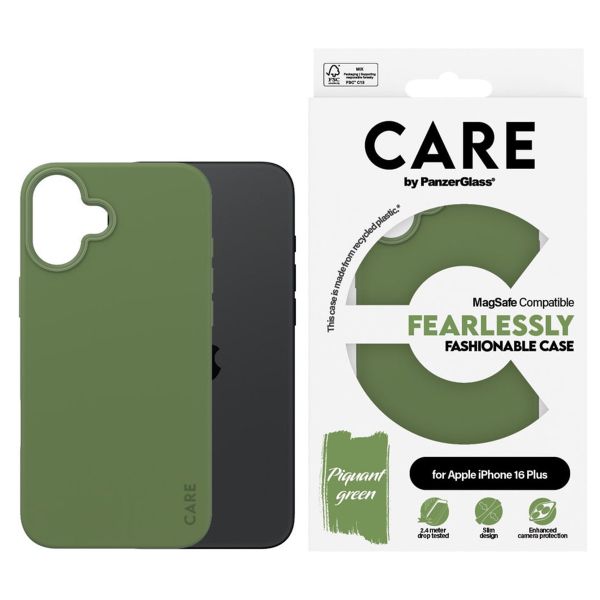 CARE by PanzerGlass Fashion Backcover MagSafe iPhone 16 Plus - Groen