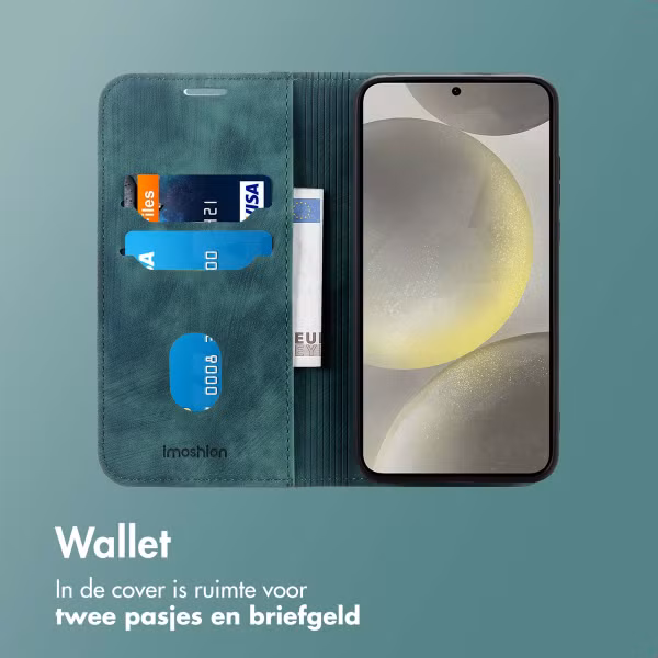 imoshion Slim Bookcase Samsung Galaxy S24 / S25 - Groen