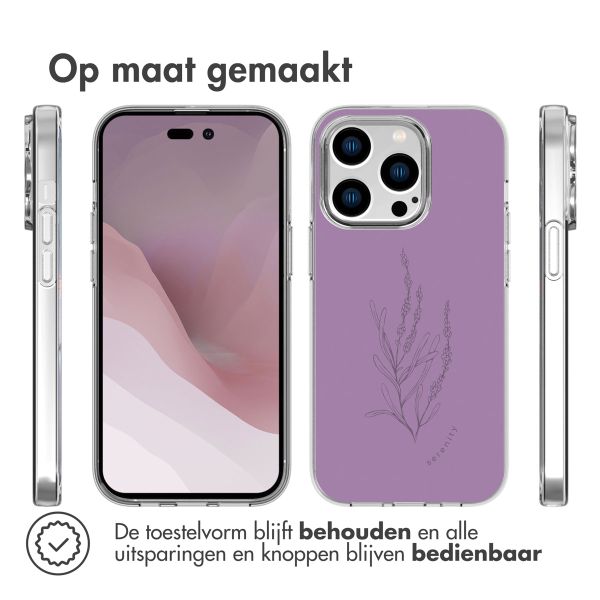 imoshion Design hoesje Apple iPhone 14 Pro - Floral Purple