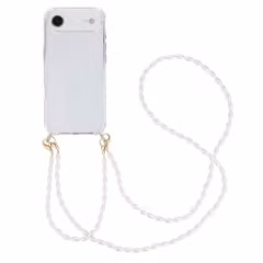 imoshion Backcover met koord + armband - Parels Apple iPhone Air - Transparant