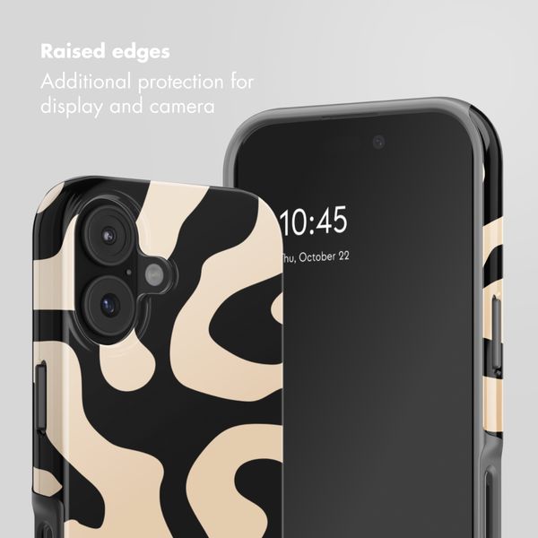 Selencia Vivid Back Cover Apple iPhone 17 - Art Wave Black