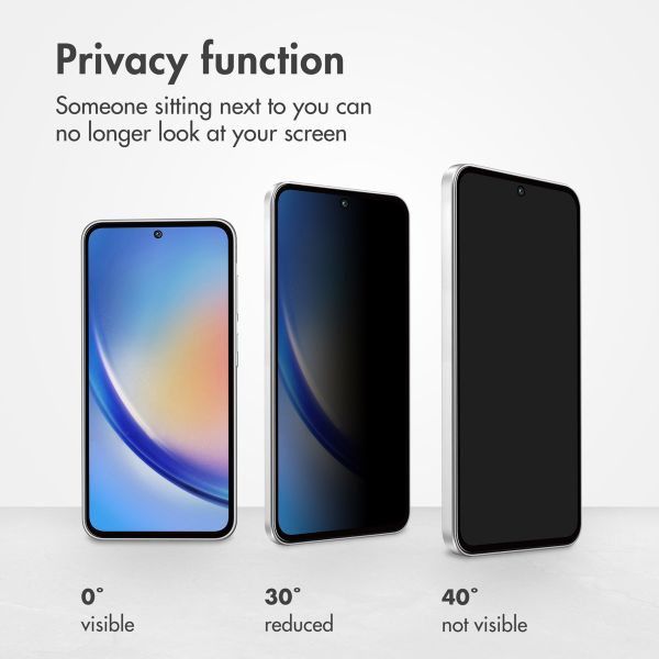 Accezz Tempered Glass Privacy Screen protector Samsung Galaxy A55 (5G) / A35
