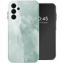 Selencia Vivid Backcover Samsung Galaxy A15 (5G/4G) - Marble Grayed Jade