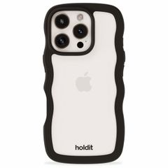 Holdit Wavy Case iPhone 16 Pro Max - Black / Transparant