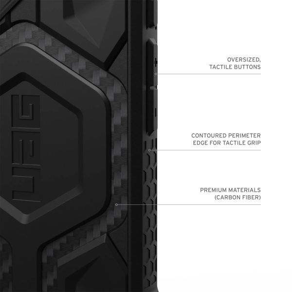 UAG Monarch Pro Backcover Apple iPhone 16 - Carbon Fiber