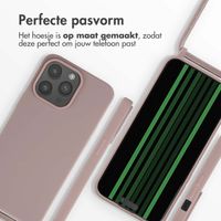 imoshion Siliconen hoesje met koord Apple iPhone 15 Pro Max - Sand Pink
