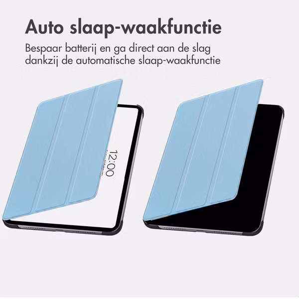 imoshion Trifold Bookcase Apple iPad Air 13 inch (2026) M4 / (2025) M3 / (2024) M2 - Lichtblauw