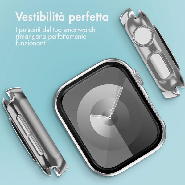imoshion Full Cover Shiny Hardcase Apple Watch 4 / 5 / 6 / SE - 40 mm - Zilver