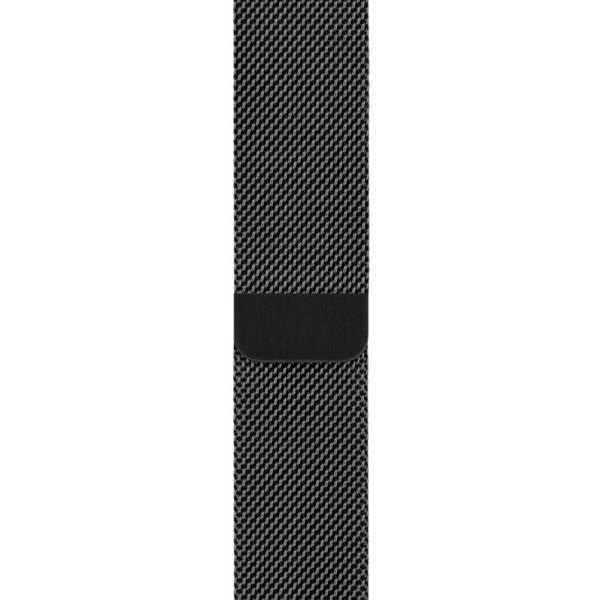 Apple Milanese Loop Band Apple Watch Series 1 t/m 9 / SE (38/40/41 mm) | Series 10 / 11 (42 mm) - Space Black