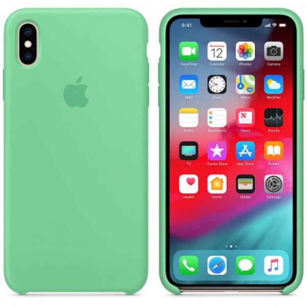 Apple Silicone Backcover Apple iPhone Xs Max - Spearmint