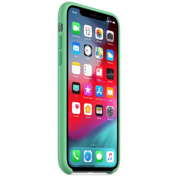 Apple Silicone Backcover iPhone Xs / X - Spearmint