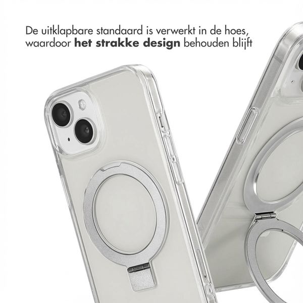 Accezz Ring Stand Backcover met MagSafe Apple iPhone 15 - Transparant