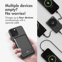 imoshion 4-in-1 MagSafe Powerbank with Stand 10,000 mAh - Power Delivery - iPhone / AirPods / Apple Watch - Black