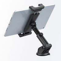 Accezz Tablet houder auto - Dashboard of voorruit - Verstelbaar - Universeel - Zwart