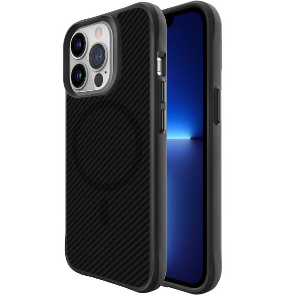 imoshion Rugged Hybrid Carbon Case met MagSafe iPhone 13 Pro Max - Zwart