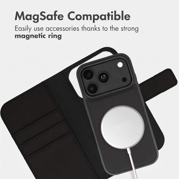 imoshion Detachable 2-in-1 Luxury Bookcase Apple iPhone 18 Pro Max / 17 Pro Max - Black