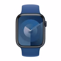 Apple Siliconen solobandje Apple Watch Series 1 - 9 / SE (38/40/41 mm) | Series 10 / 11 (42 mm) - Maat 5 - Blue Ocean