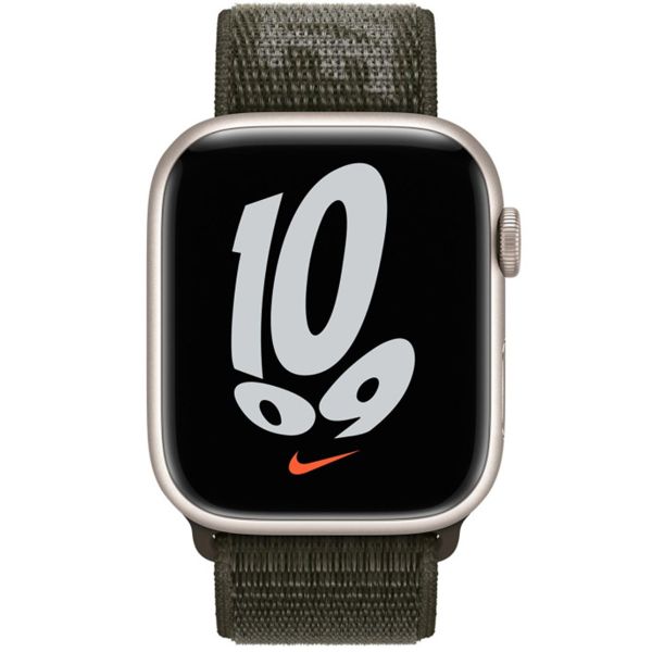 Apple Nike Sport Loop Band Apple Watch Series 1 t/m 9 / SE (38/40/41 mm) | Series 10 (42 mm) - Cargo Khaki