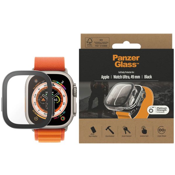 PanzerGlass Full Body Case Apple Watch Ultra - 49 mm - Zwart