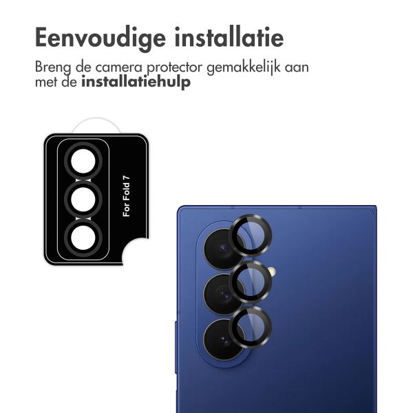 imoshion Camera Protector Glas 2 Pack Samsung Galaxy Z Fold 7 - Zwart