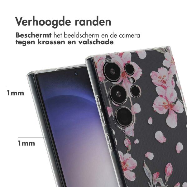 imoshion Design hoesje Samsung Galaxy S24 Ultra - Blossom Watercolor