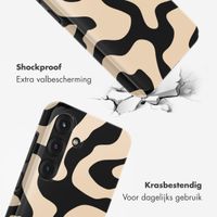 Selencia Vivid Backcover met MagSafe Samsung Galaxy S25 - Art Wave Black