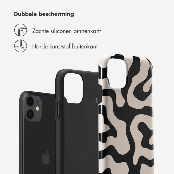 Selencia Vivid Backcover Apple iPhone 11 - Art Wave Black