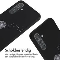 imoshion Siliconen design hoesje met koord Samsung Galaxy A35 - Dandelion Black