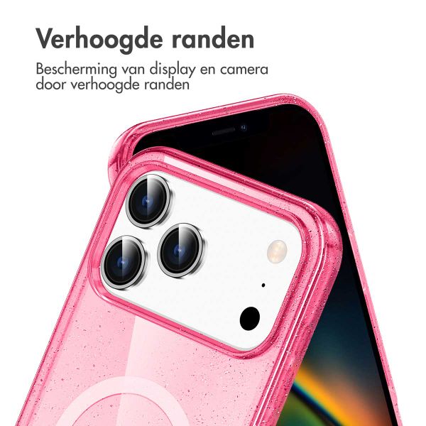 imoshion Sparkle Backcover met MagSafe Apple iPhone 17 Pro - Roze